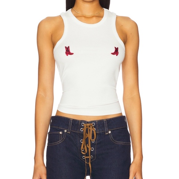 Understated Leather Tops - Understated Leather White Tank Top